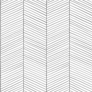 Papel tapiz chevron blanco y negro