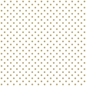 Papel tapiz puntos lunares blanco y oro brillante claro