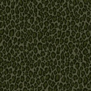 Papel tapiz piel de leopardo verde oscuro