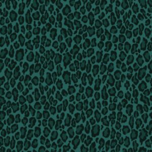 Papel tapiz piel de leopardo verde esmeralda