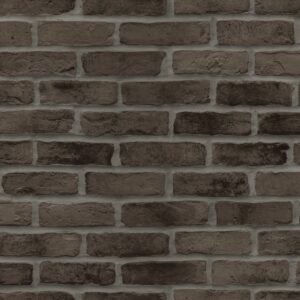 Papel tapiz pared de ladrillos marrón oscuro
