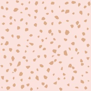 Papel tapiz terrazo rosa suave y oro rosa